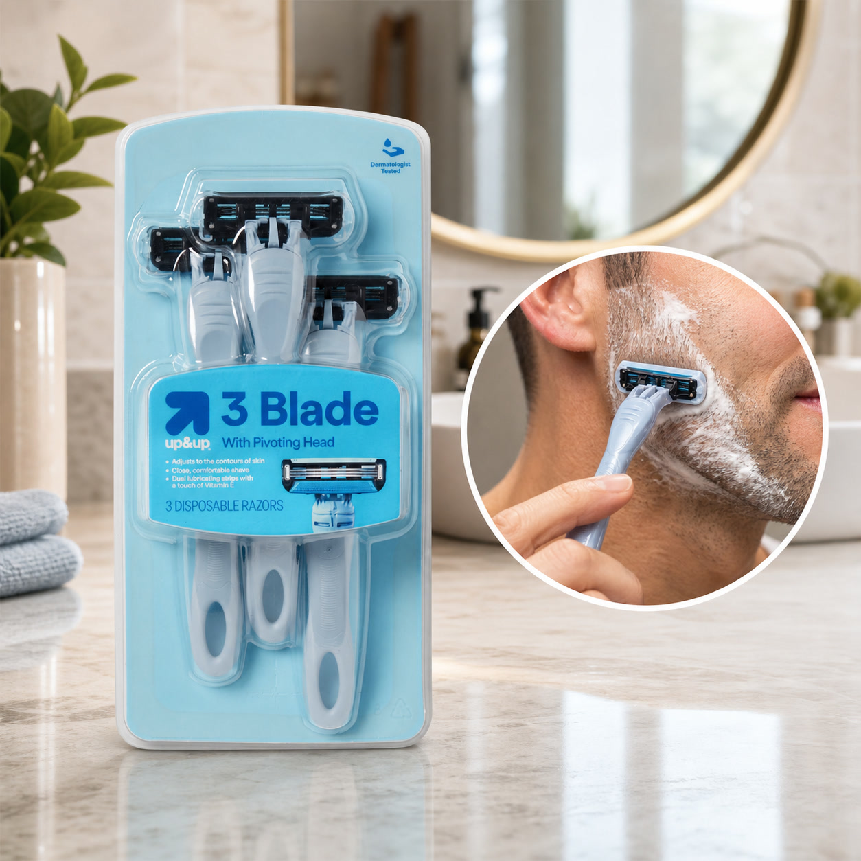 Men'S Grooming Facial - شفرات حلاقة للرجال ذات 3 شفرات