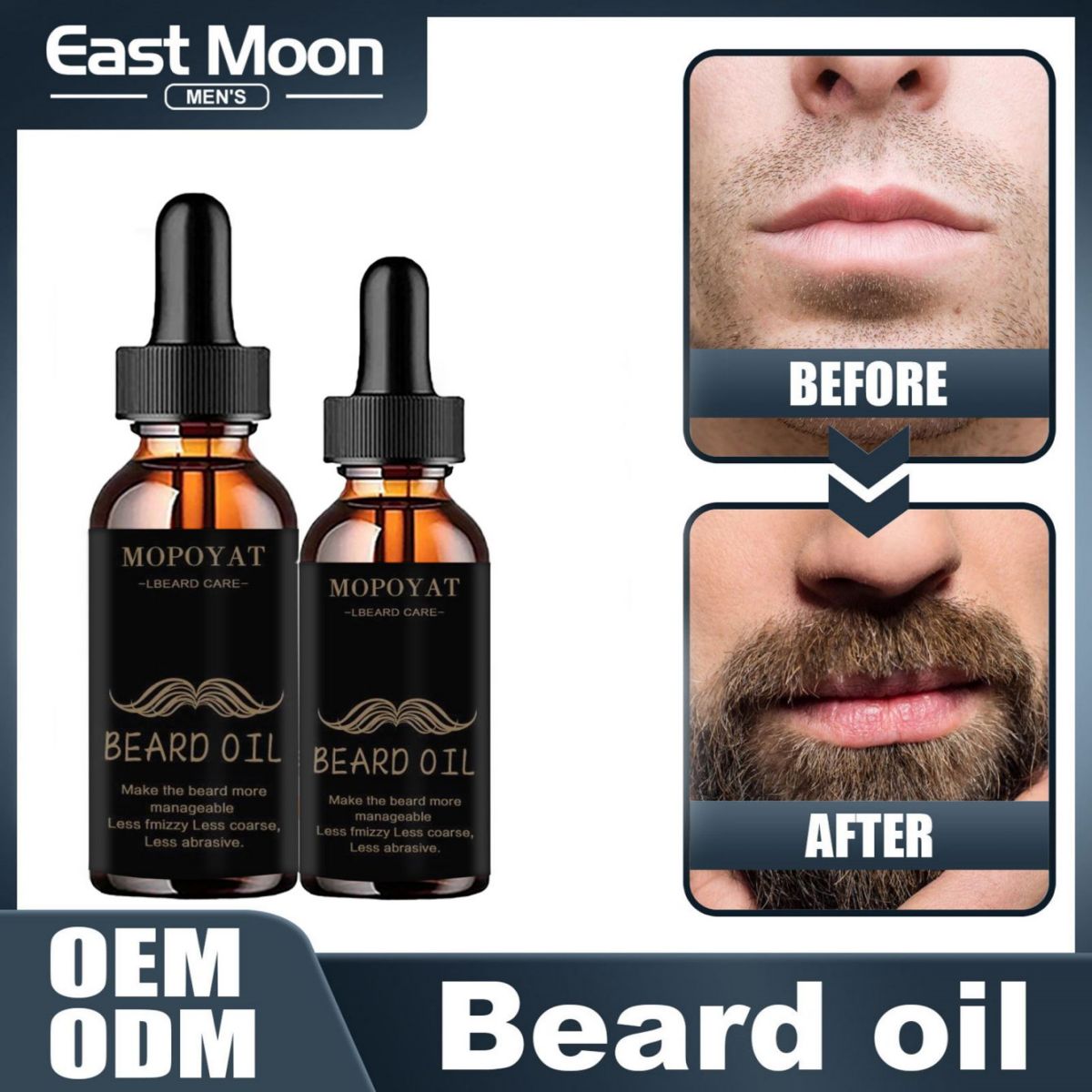 Mens Grooming Treatment - نمو اللحية النفط تنمو اللحية سمكا