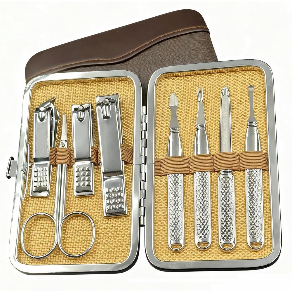 Mens Grooming Kit Gift Set - مجموعة أدوات العناية بالأظافر الاحترافية للرجال
