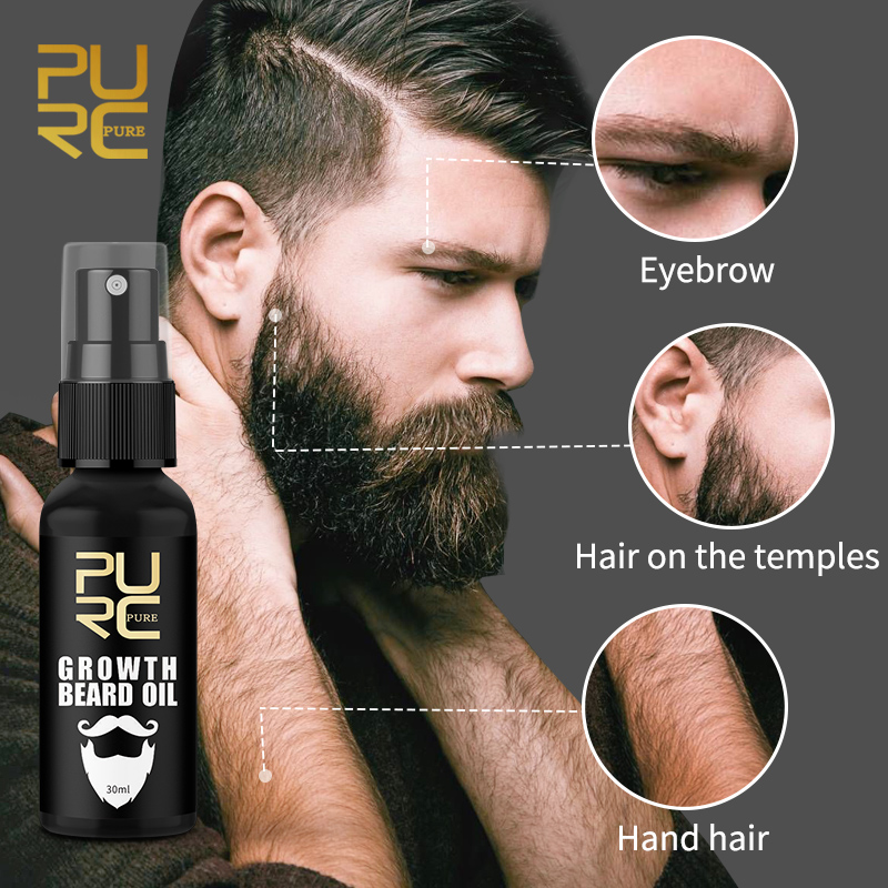 زيت نمو اللحية PURC للرجال مغذ - مراجعة Mens Grooming Treatment وسعره