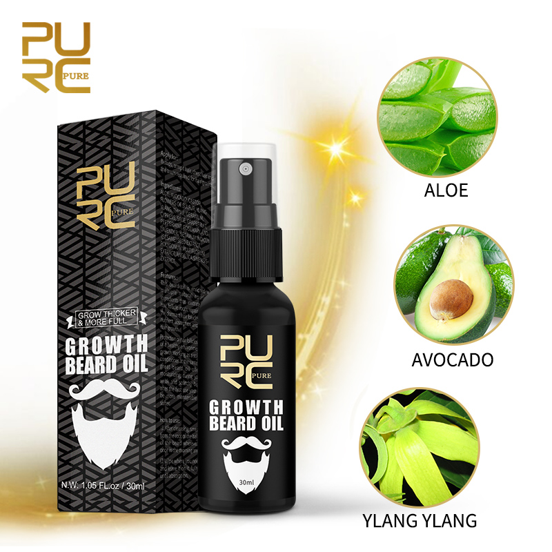 زيت نمو اللحية PURC للرجال مغذ - مراجعة Mens Grooming Treatment وسعره