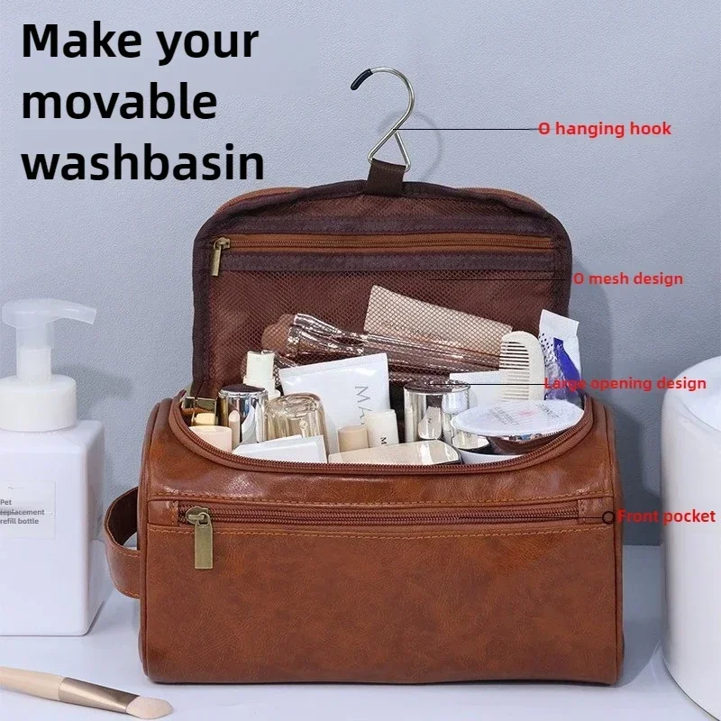 حقيبة مكياج محمولة كبيرة السعة - مراجعة Men'S Grooming Makeup وسعره