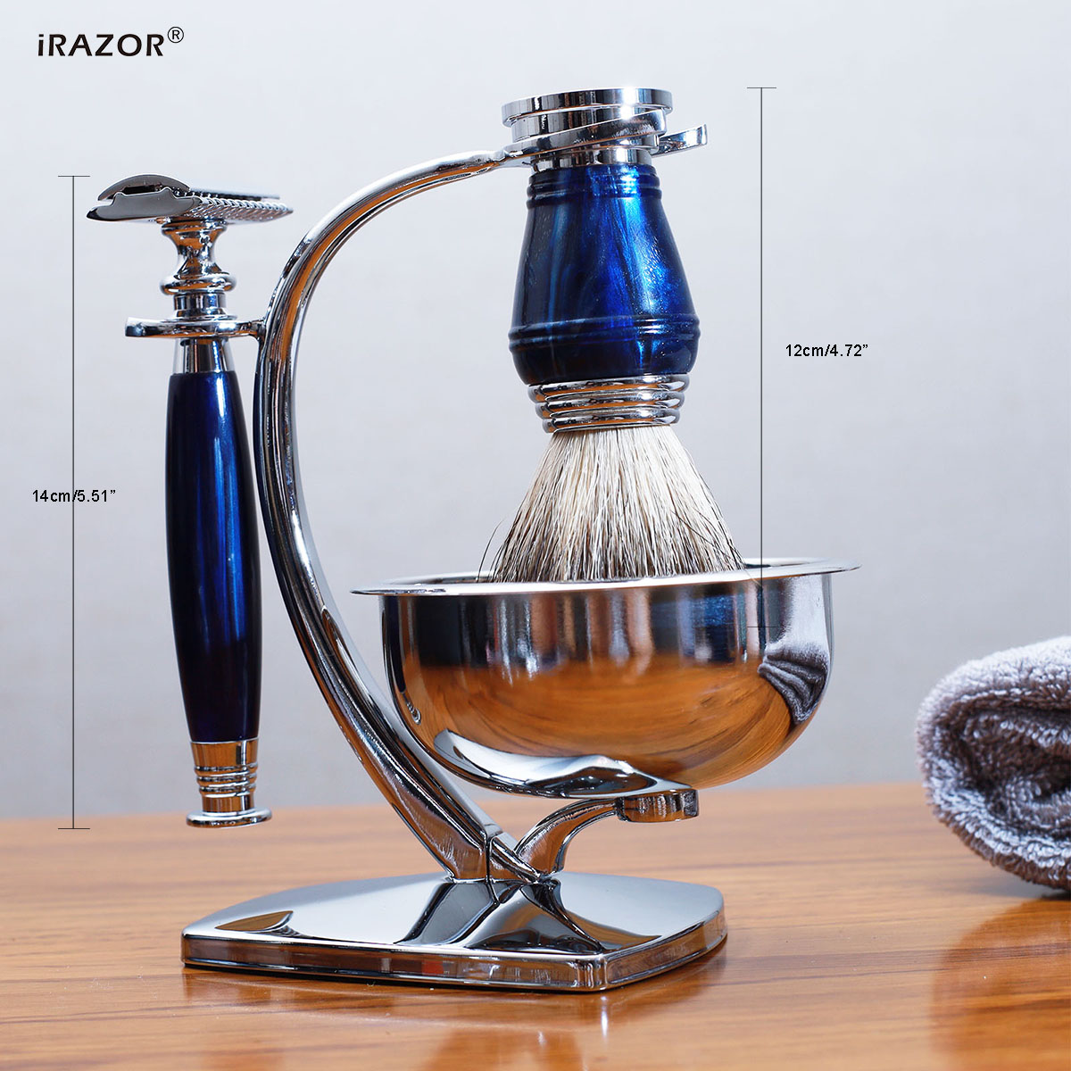 طقم حلاقة فاخر للرجال من iRAZO - مراجعة Mens Grooming Kit Gift Set وسعره